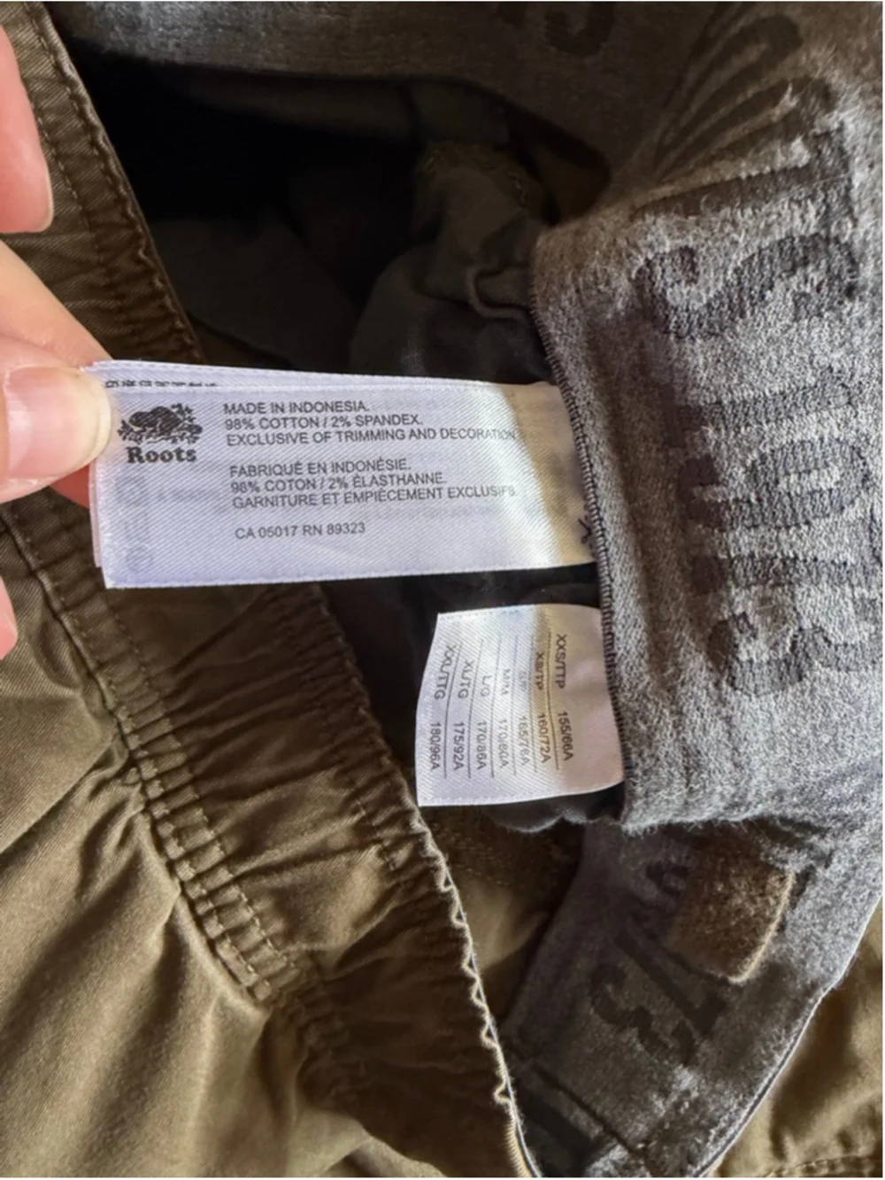 Roots green Cargo joggers men’s size large - Picture 6 of 11